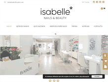Tablet Screenshot of isabellenails.com